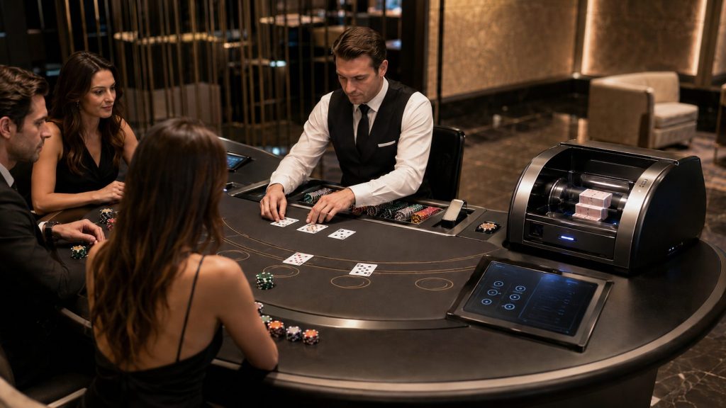 Diferencias entre blackjack con crupier continuo y barajado automático